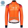 Cykeltrøje Langærmet Vinter 2023 INEOS Grenadiers Orange Mørkeblå